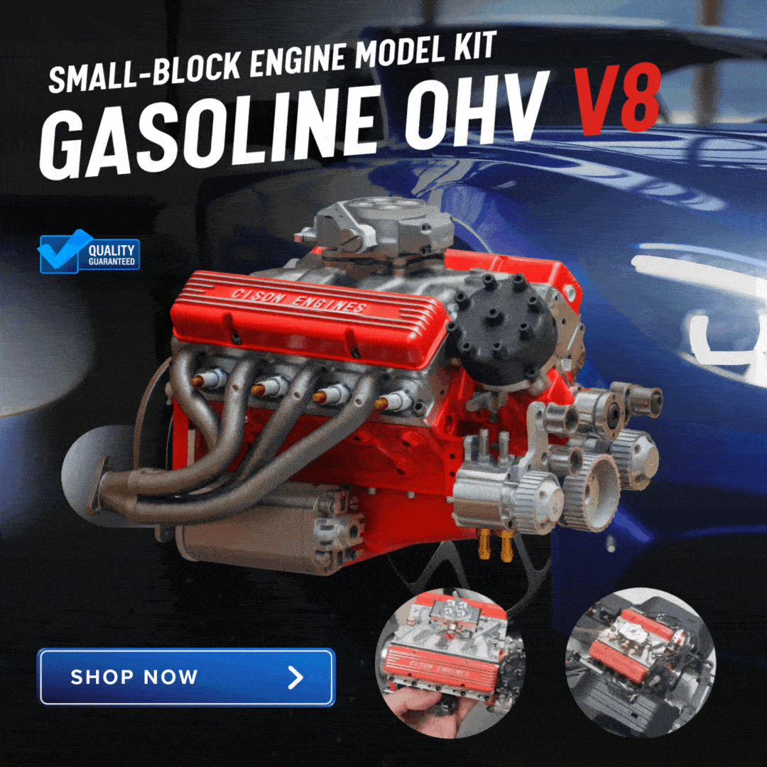🎉Christmas-Only Mega Deal🔥 - Gasoline OHV V8 Small-block Engine Model Kits