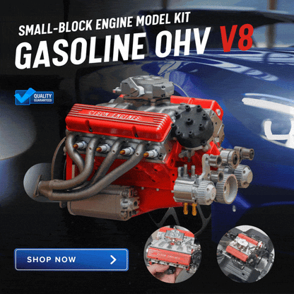 🎉Christmas-Only Mega Deal🔥 - Gasoline OHV V8 Small-block Engine Model Kits